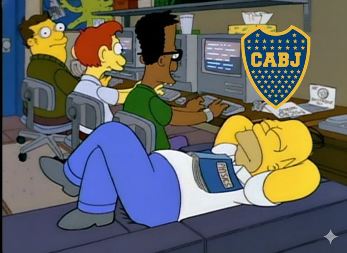 "Bueno, estuve diseñando un gran plan: durante el torneo y la Copa le ganaré a equipos peores de local, perderé todos los partidos de visitante y esperaré que de alguna forma todo se arregle."
#Boca #Ubeda #Simpsons #riquelme #roman