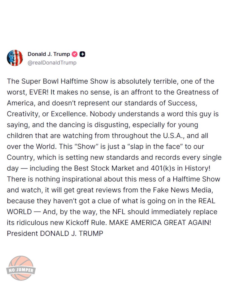 No Jumper tweet media