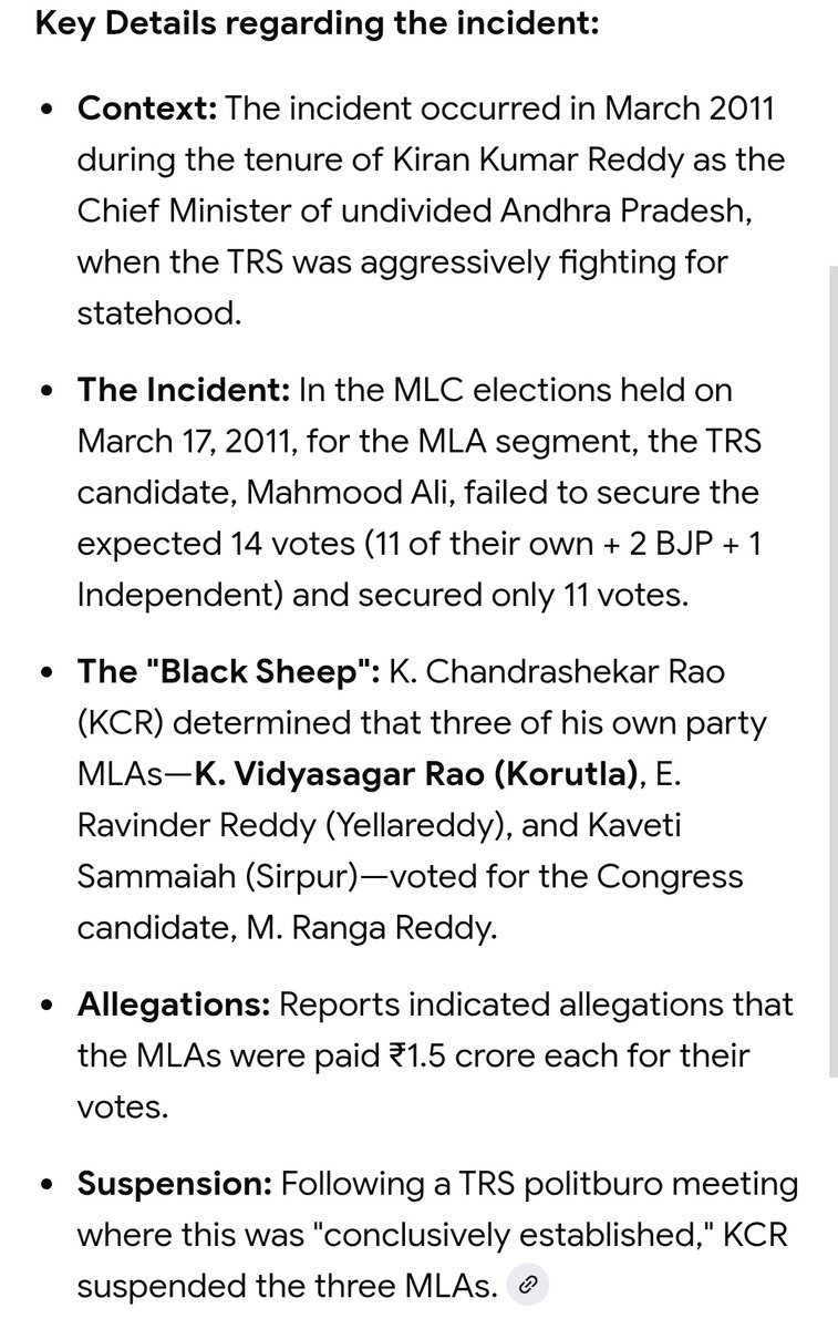 Thalastan07's tweet photo. మనం ఏమో టీడీపీ వాళ్ళని 5 MLA లాను కొంటాం..
వాళ్ళు స్టేపెన్ ని మనం చేసిన విధానం లో కలిస్తే మాత్రం ఫోన్ టాప్పింగ్ చేసి.. ట్రాప్ చేసి దానికి ఓటు కు నోటు అని ఏడుస్తాం 😁..
2011 లో కాంగ్రెస్ MLC అభ్యర్ధికి TRS MLA గా ఉన్నపుడు ఓటు అమ్ముకున్న కల్వకుంట్ల విద్య సాగర్ రావు ని వెళ్లి అడుగు https://t.co/4fNEafOA9Z