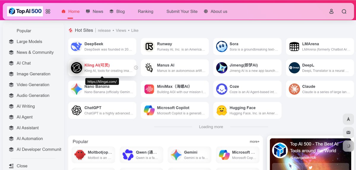 ibigbigbang's tweet photo. @elonmusk Can this treasure trove of an AI navigation website be included? 
https://t.co/HA5dbcfLFC https://t.co/yXtaMfCyJl