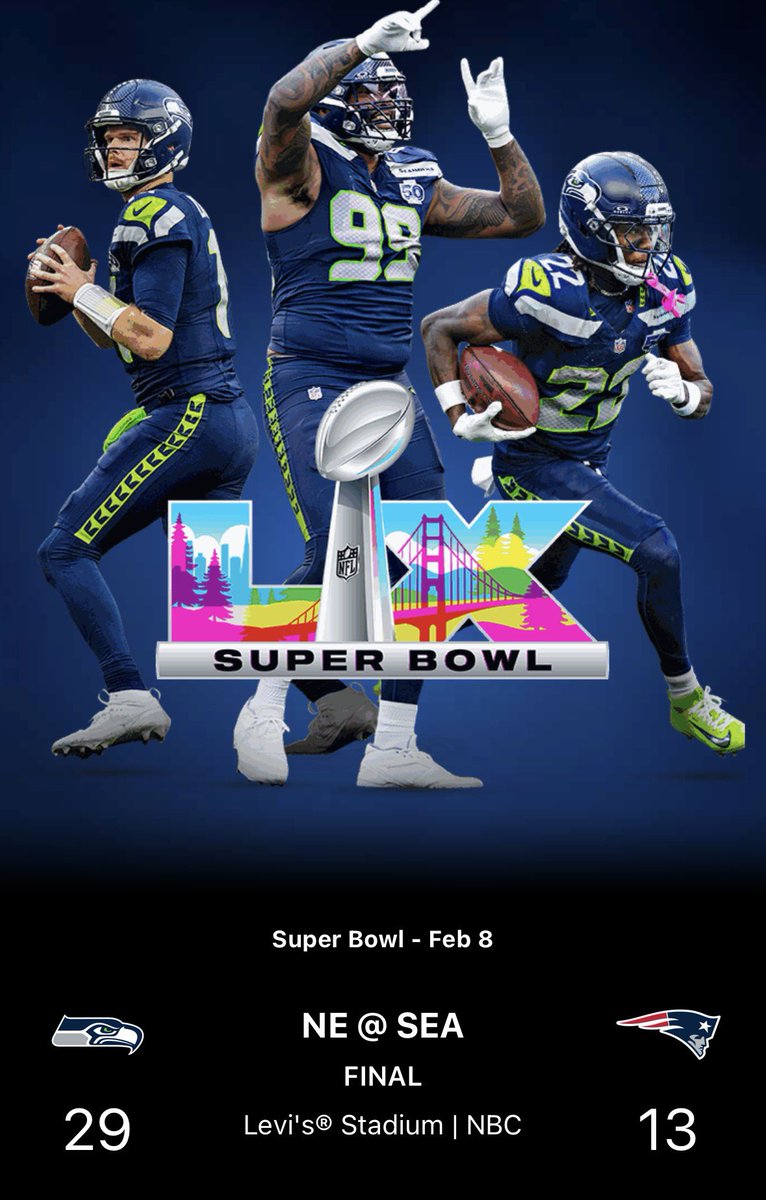 xHB12x's tweet photo. Great Game! Enjoy the celebration bois yall earned it! GO HAWKS! #SuperBowl https://t.co/GAV4VsE70E