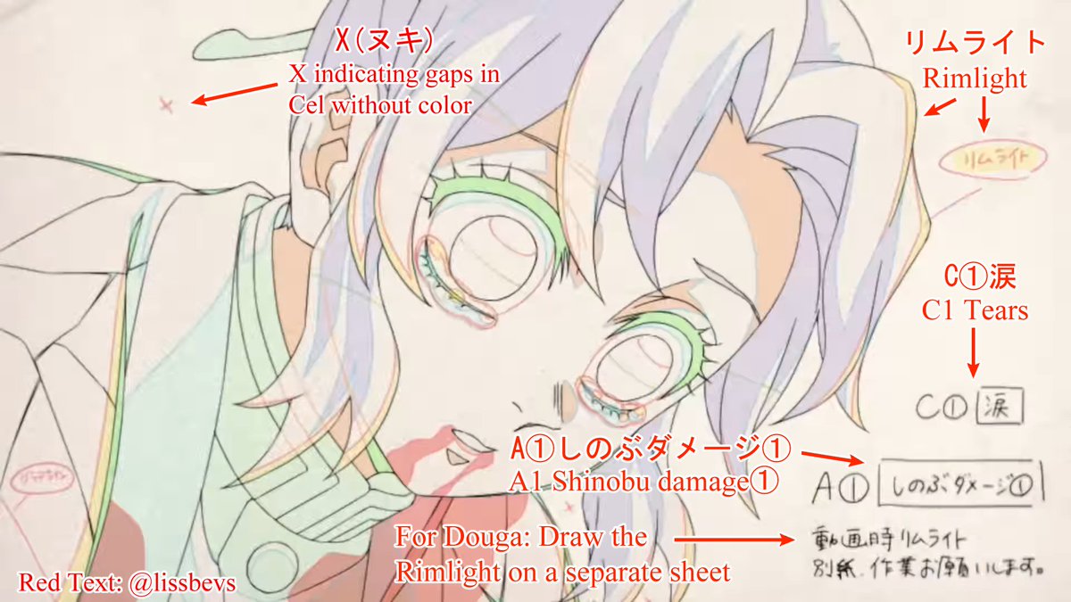 【Studying Demon Slayer Infinity Castle Genga Notations #3】

Last set of Genga screenshots I've translated from the Ufotable documentary!

The Genga here utilize a technique called 'Bure' to make the characters' expressions have a quiver to them for greater impact!