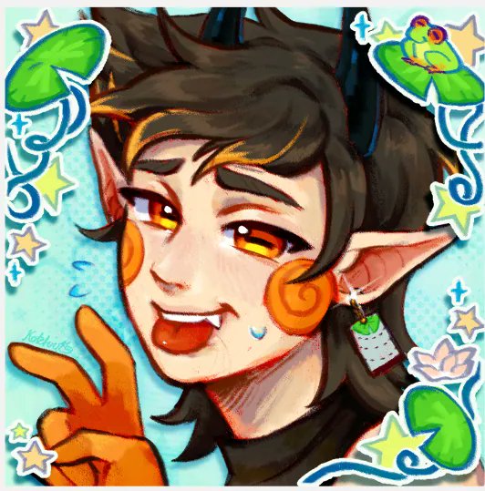 "The name is Cwispy!"

#NewProfile 
I love this so much, thank you for this beautiful piece!
Check them out on VGEN; @/Koteluu, their art are aesthetically pretty! 💚💚