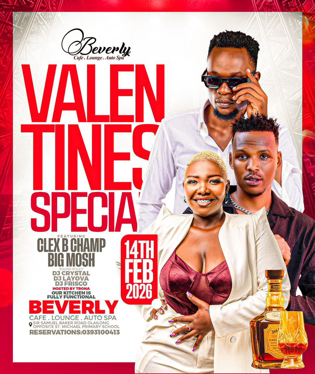 SolidEvent18048's tweet photo. Valentine’s is around the corner 💘 and Beverly Lounge has something special just for you.
Come through on 14th February and let’s share unforgettable moments with the ones we love.
We’ve got the best love-birds 🦢 artists, sweet vibes, great music, and pure romance all nightlong https://t.co/lwFmAEDwtF