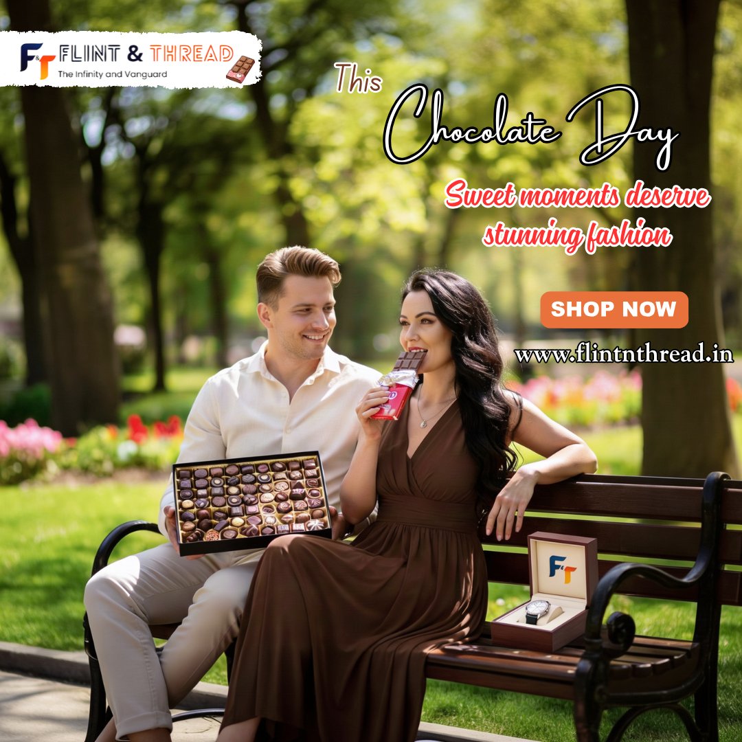 flintandthread's tweet image. This Chocolate Day, celebrate sweetness in style 🍫💖
Sweet moments deserve stunning fashion — because love and style go hand in hand.
Dress up, indulge, and make every moment fashionable 
Shop now 👉 flintnthread.in
#ChocolateDay #SweetStyle #FlintAndThread #FashionLove