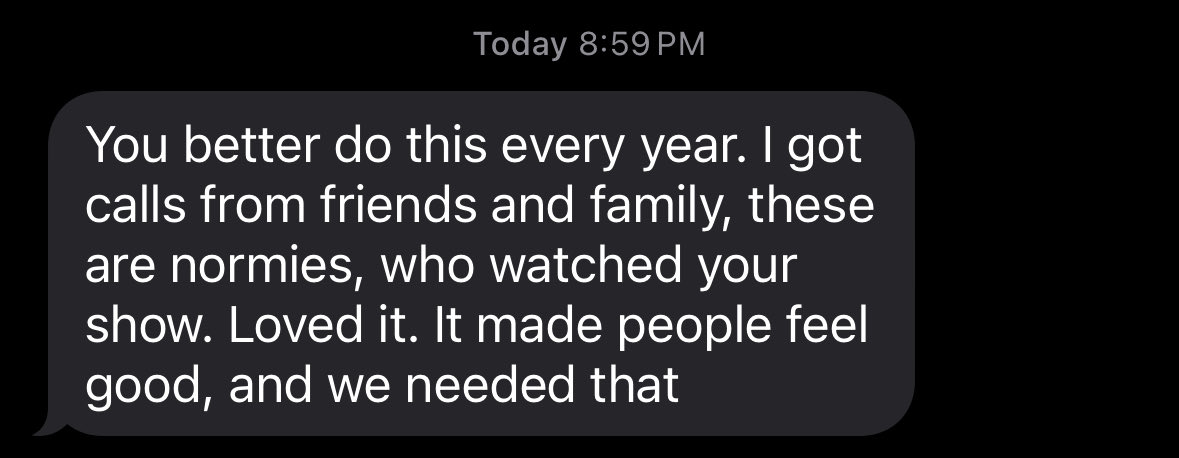 AndrewKolvet's tweet image. Been getting so many texts like this tonight after the halftime show. What a moment. Incredibly proud to be a part of it.