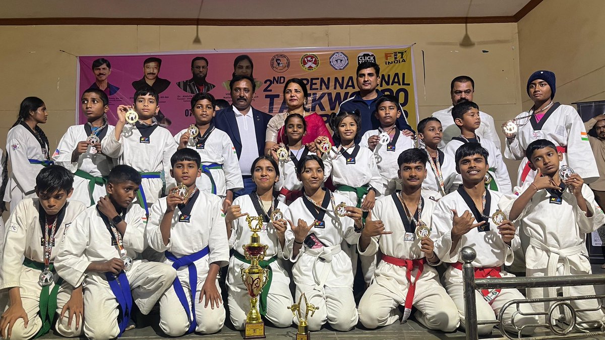 RCWA99RAF's tweet photo. Kudos to 99 RAF kids on their stellar performance at the 2nd Open National Taekwondo Championship,Hyderabad on 8/2/2026!They bagged 15 Gold and 6 Silver medals.99 RAF RCWA taekwondo trg initiative is giving these kids a platform to grow,learn discipline,confidence &amp; perseverance. https://t.co/0q8H16pmss