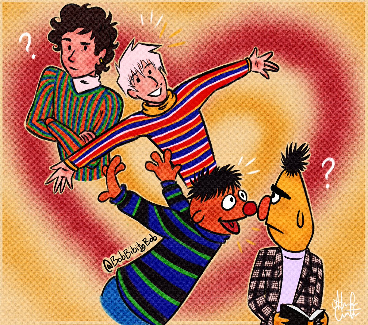 BobBibityBob's tweet image. “Ernie, how do I look?”
“With your eyes, Burt!”