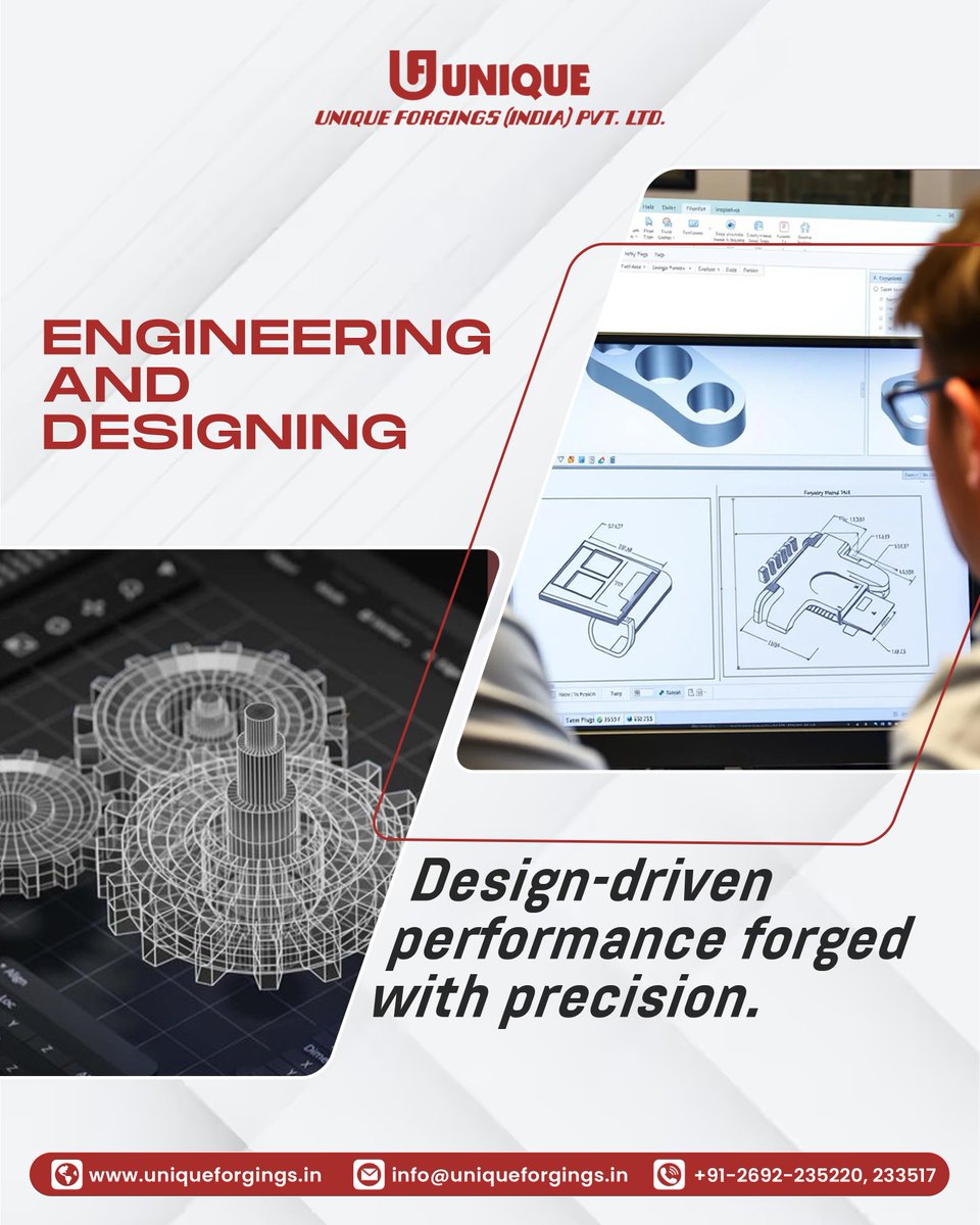 Engineering that turns ideas into high-performance forged components. 

Looking for reliable forging partners? Let’s design strength together.
📱: 91-2692-235220, 233517
📧: info@uniqueforgings.in
🌐: uniqueforgings.in

#UniqueForgings #EngineeringExcellence