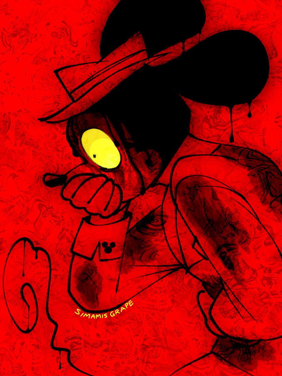 Simamisgrape's tweet photo. #MickeyMouse going THROUGH it in #mythofthemachine like broo LOCK IN PLEASE 😭😭😭 #fanart https://t.co/IkAyPIUMBe
