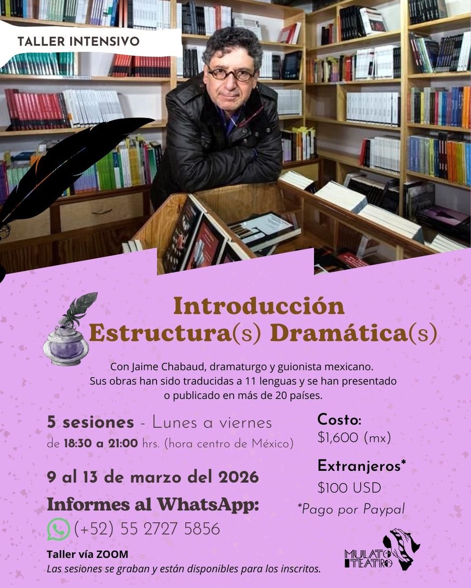 JaimeChabaudM's tweet photo. Este año voy a dar muy pocos cursos por agenda.

Aquí les dejo la información del primero. 

Importante (no requisito) traer un proyecto entre manos. https://t.co/QQaqVMO5ex