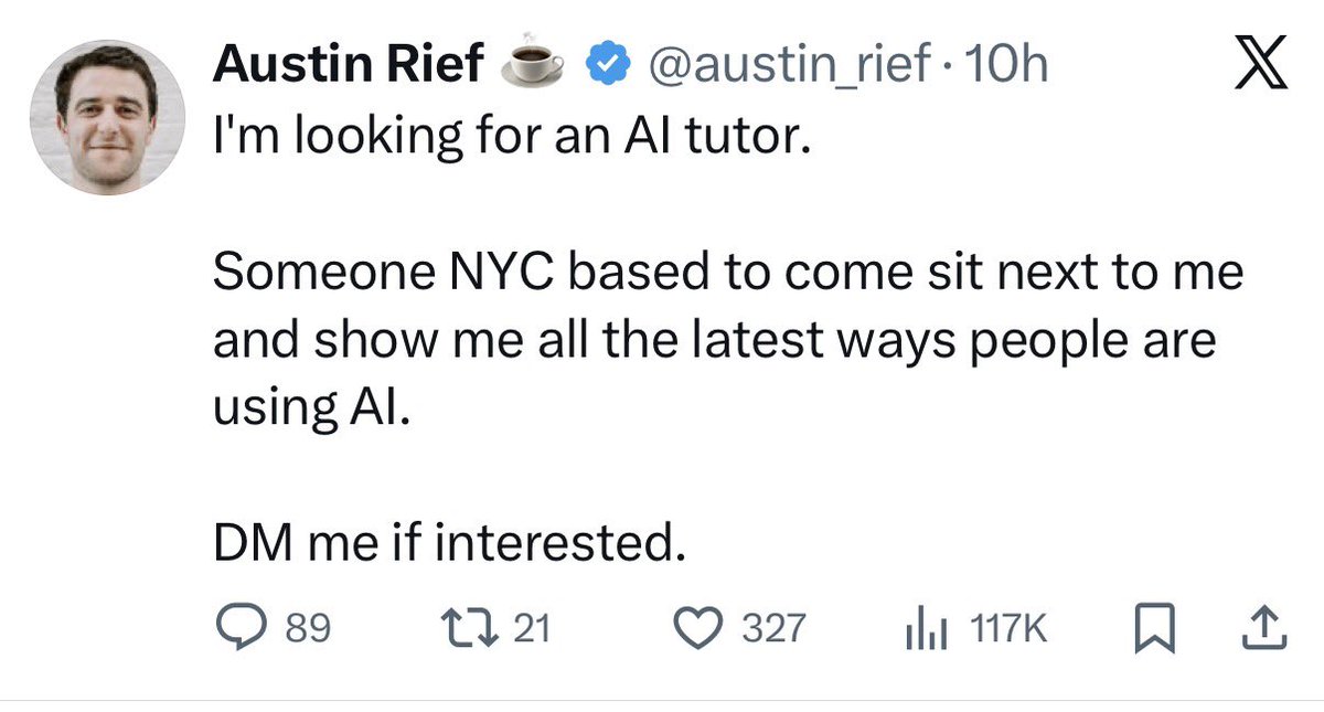My timeline is full of people asking for help and tutoring. The speed we're moving at is insane right now and people can't keep up... shovels folks, shovels