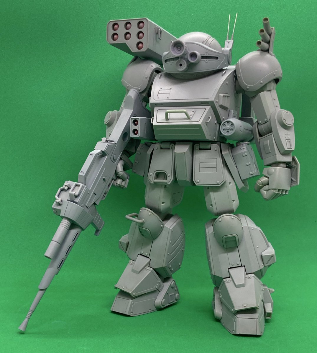 zx10r_shim's tweet image. #毎月9日は09系ATの日
wave1/24スコープドッグターボカスタムを作ってます。
　ソリッドシューターが出来たのでスコープドッグIIに持たせました。
#wave
#スコープドッグターボカスタム
#スコープドッグII