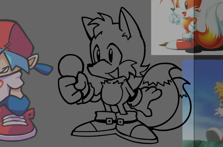 Alexelpana69's tweet photo. wip 👀🦊 #fridaynightfunkin #FNF #SonicTheHedgehog  #TailsTheFox https://t.co/GIU5RAyA89
