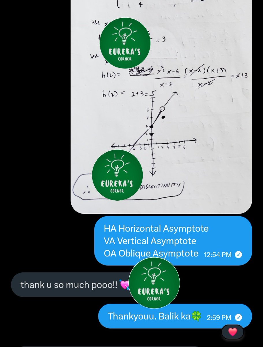 Eureka's Corner - OPEN FOR MATH CE CALCULUS tweet media
