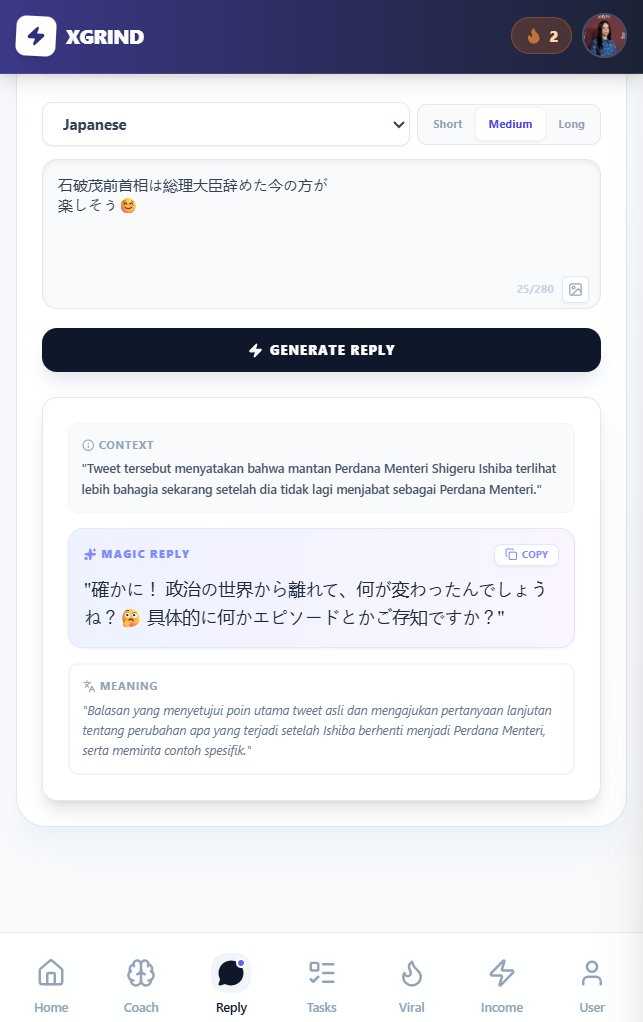 asministratur's tweet image. Kalian bingung engagement segitu2 aja?
aku lagi build tools nih buat kalian 

biar ENGAGE CEPAT DENGAN AKUN LUAR:
1. Ngerti konteks
2. Gak asal komen
3. Tau makna balasan kamu apa

Pakai tools yang sudah aku bikin di : xgrind.space