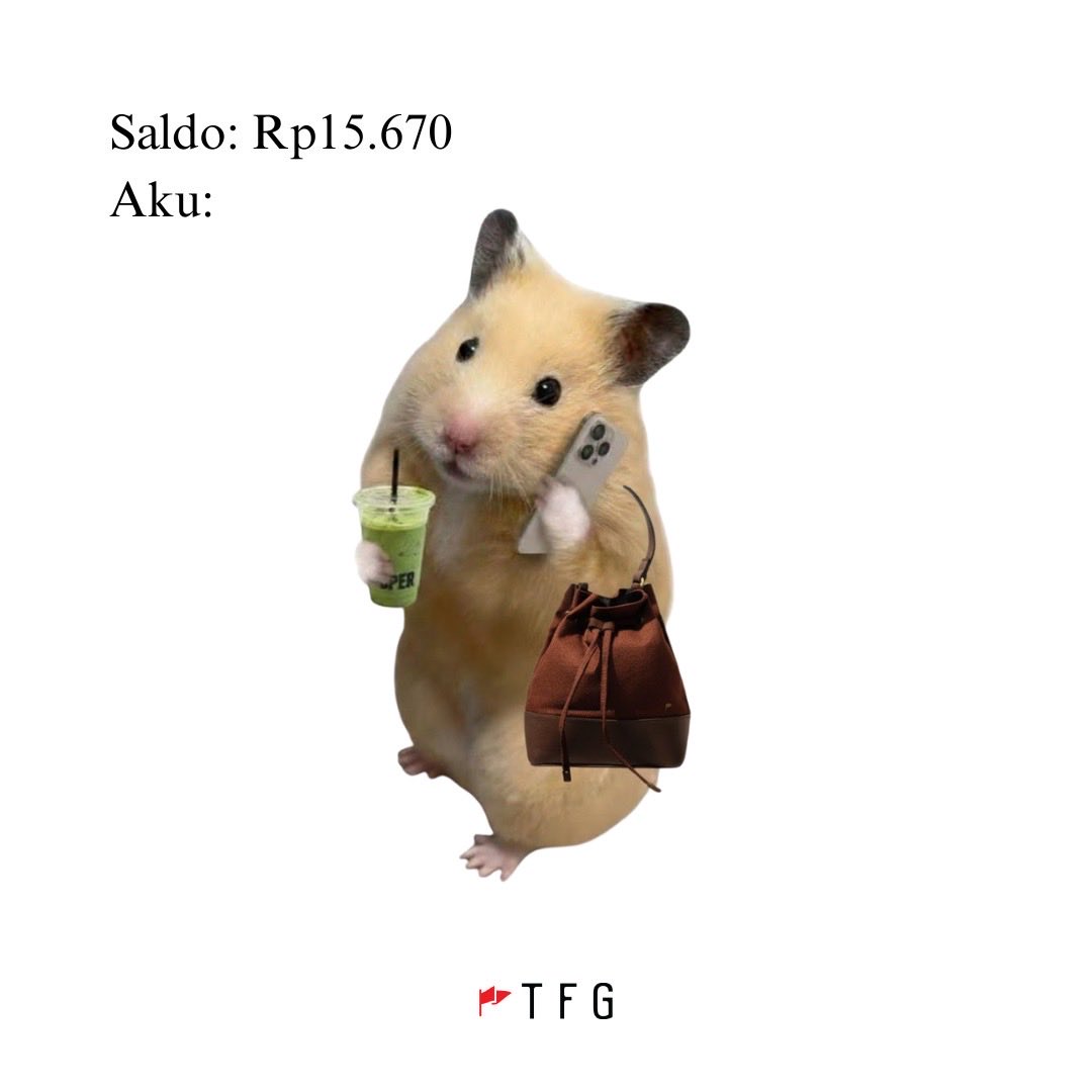 Saldo boleh segini,
Ayumi Bag tetap ikut ngopi. ☕👜

#TFG #TFGOnTheGo #TFGbag #DailyEssential #TFGstyle #EverydayCarry #SleekDesign #ModernMinimalist #StayChic #FunctionalFashion #StyleStaple #OnTheGo #Valentine #Ayumi #Handbag