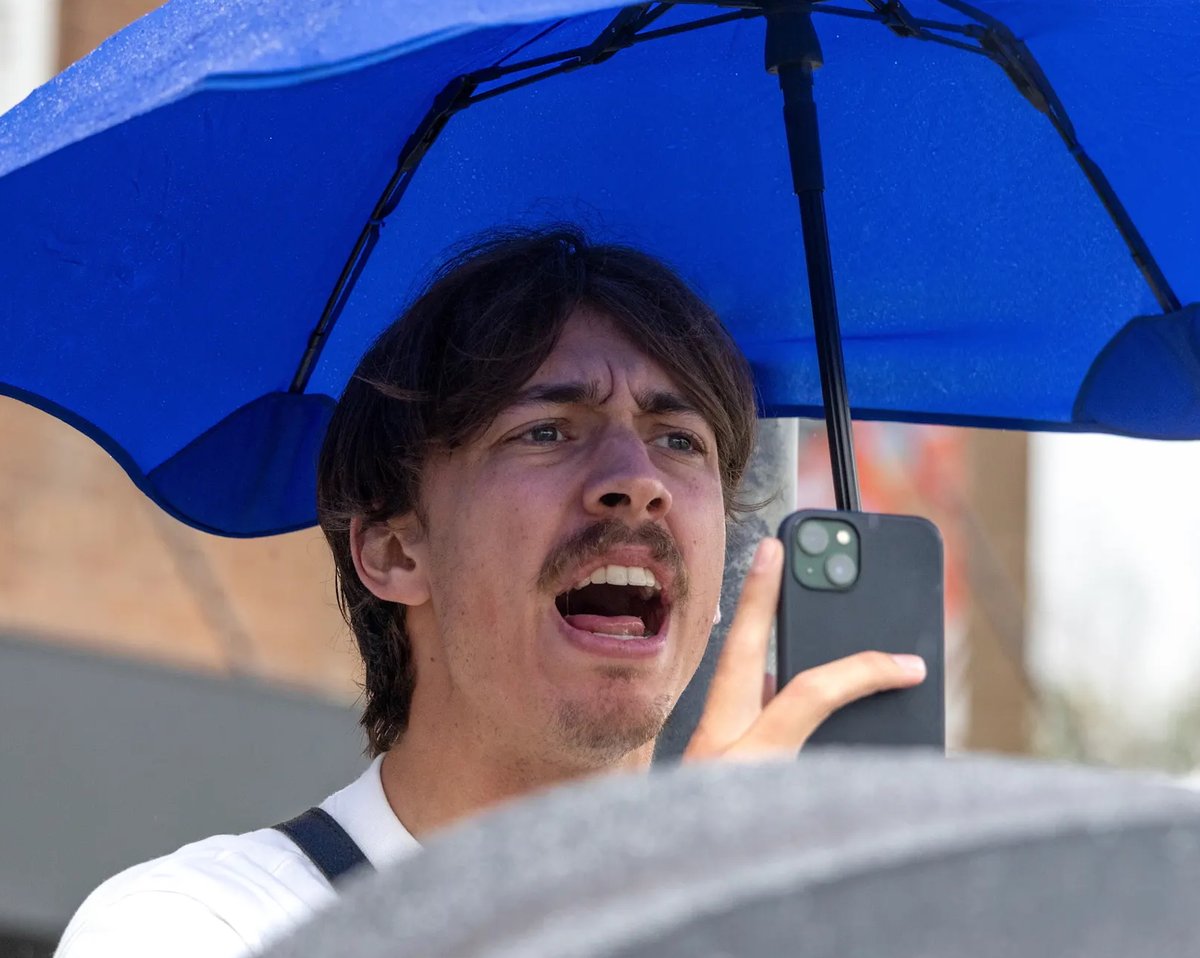 Dude was arrested as an "agitator" for yelling "shame" in the direction of Israel's war criminal president, on the basis it may have "incited fear". 

“What I said was a completely natural response to what is going on. Herzog’s visit causes fear. He is the agitator, I want to be