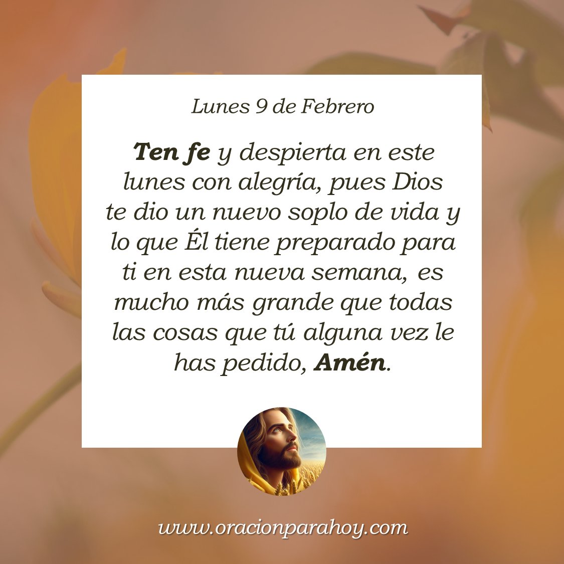 Oración para hoy 9 de febrero: oracionparahoy.com/2025/06/milagr… ✨