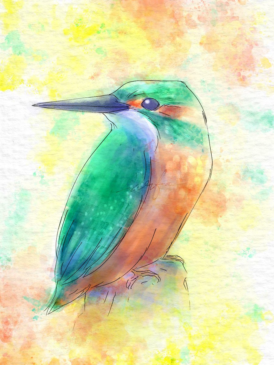 Kingfisher
Art by me, #digitalart 2026
Digital watercolor
#illusrtation #art