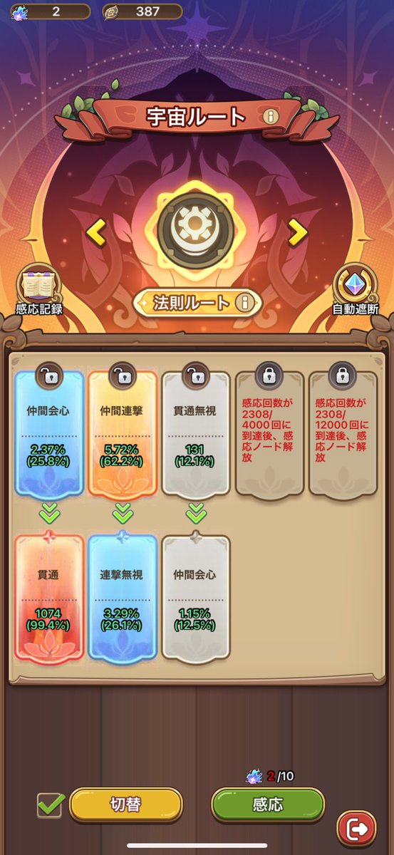 sunchan593's tweet photo. 貫通高いのキターって思ったら間違えて仲間ビルドの方で回してて捨てましたとさ…
またモチベダウン… https://t.co/WzyBnwfr8U