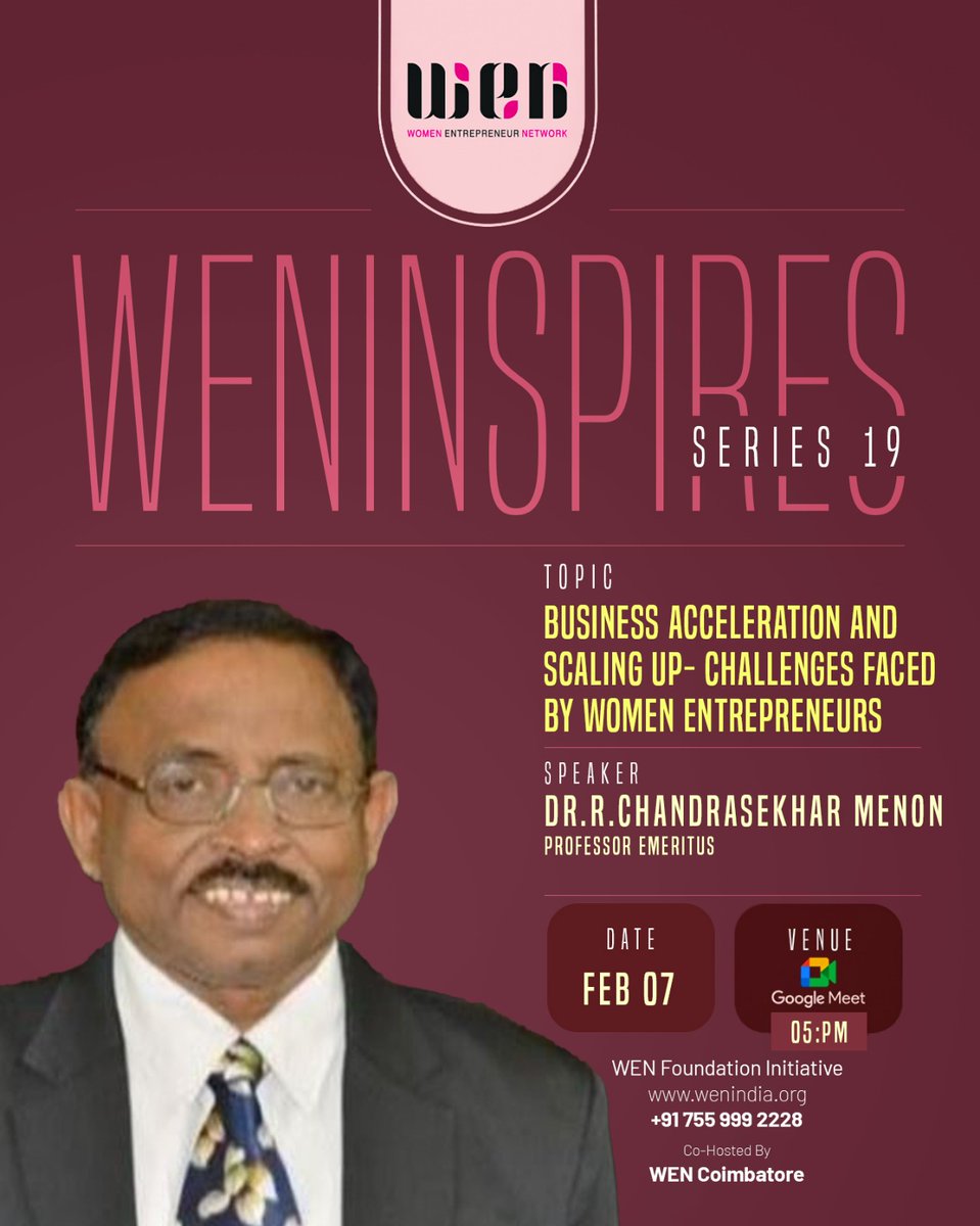 WEN - Women Entrepreneurs Network Foundation (@wenfoundation_) on Twitter photo 