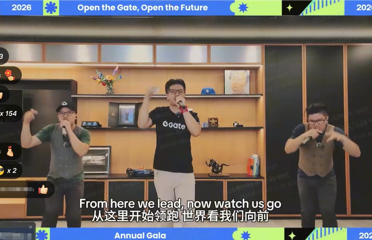 第一次参加了咱们Gate的线上年会，比我想象中要有意思的多

老板DR. Han分享了行业动态，还展示了Gate的成长数据，从用户增长到业务扩展，都在稳步向前。让大家对未来更有期待了。

年会上，各部门的同事们纷纷秀出才艺，唱跳rap一样没落下。
