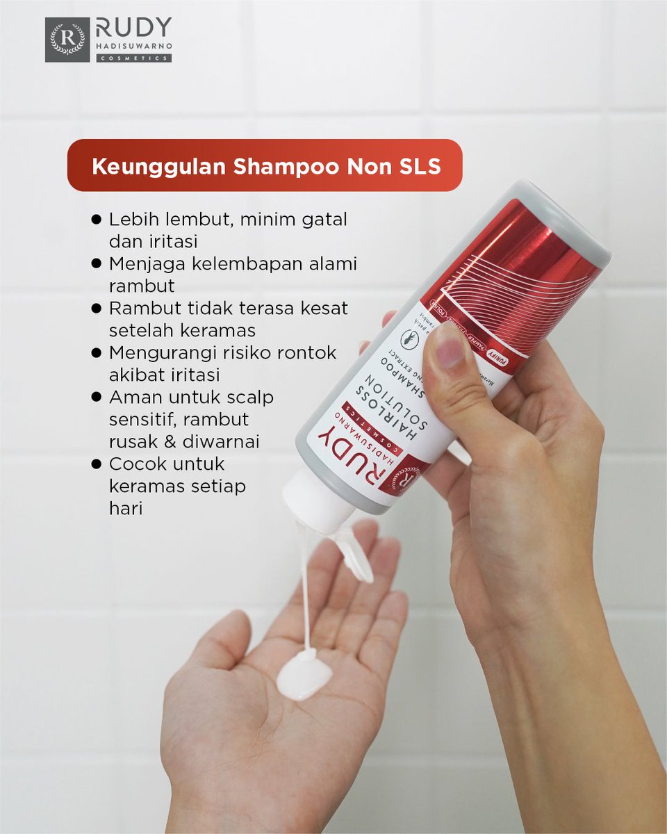 Apa yang bikin Non-SLS beda dari shampoo biasa?
Kalau kamu sering keramas tapi rambut terasa nggak nyaman, jawabannya ada di sini.
👉 Baca carousel ini sampai akhir.

#RudyHadisuwarnoCosmetics #HairGrowthSerum #RambutRontok #ResepAntiRontok #ResepdariHairExpert #HairmonyExpert