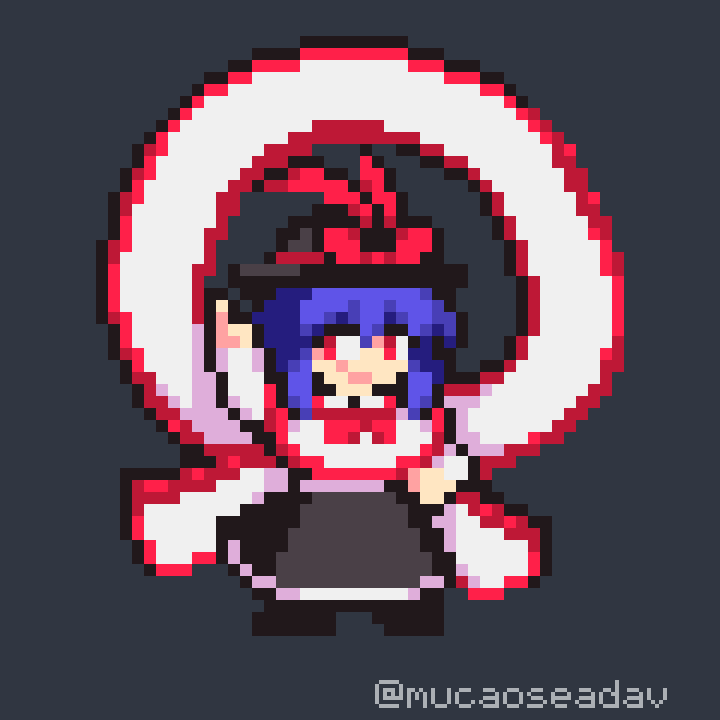 MucaOseaDav's tweet image. 🐟❤️🤍(v2)
#touhou #東方Project #pixelart #東方