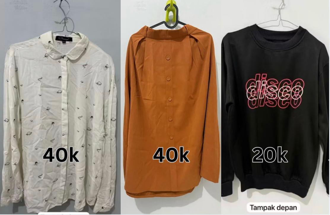 WTS PAKAIAN PRELOVED N NEW

Check out via oren yaa, chat for more info, boleh diliat duluu : shopee.co.id/sarahadriantooo