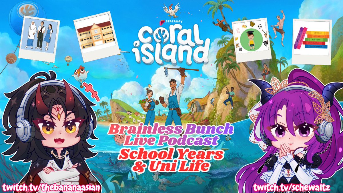 The Second Brainless Bunch Live Podcast will be on Wednesday 11th February where Me and <a href="/Sch3waltz/">Schewaltz 💜🦋 【𝘝𝘵𝘶𝘣𝘦𝘳 ✩ 𝘛𝘸𝘪𝘵𝘤𝘩】🍉</a> share our stories and experiences on our School &amp; Uni life 

If you have any stories to share as well you can submit them in this Form. 
( No Sussy Stories )
docs.google.com/forms/d/e/1FAI…