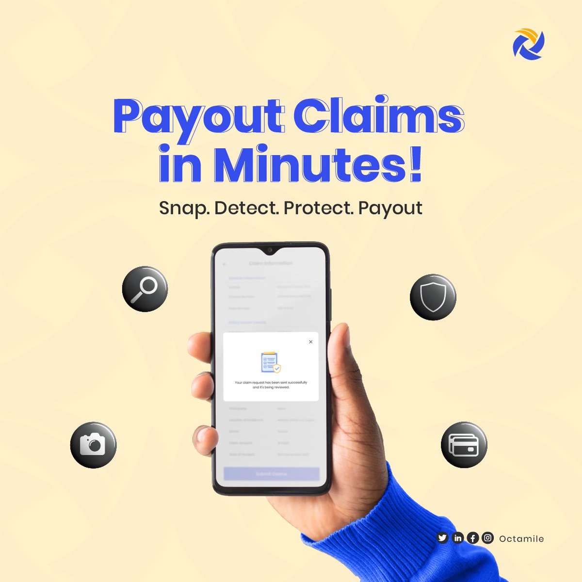 octamile's tweet photo. “Payout claims in minutes.”

That’s the expectation shaping the future of insurance in Africa.

Octamile helps insurers automate claims end-to-end, enable fast payouts, and deliver seamless digital experiences customers trust.

Modernize now. Lead tomorrow.

#InsurtechAfrica #ClaimsAutomation #DigitalInsurance #EmbeddedInsurance