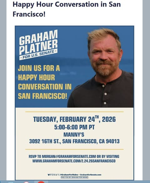 MichaelPetrelis's tweet photo. #SanFrancisco #gay activist to @grahamformaine: Cancel $-raiser @ #zionist-adjacent cafe. Go to #Minneapolis &amp; #ResistICE!

@WGME @newscentermaine @WMTWTV @WABI_TV5 @andrewperezdc @TheMaineWonk @dustingardiner @cmarinucci @mebeacon @SpecNewsMaine @FoxABCMaine @TheMaineWire @sfist https://t.co/3kqOjDYAAP