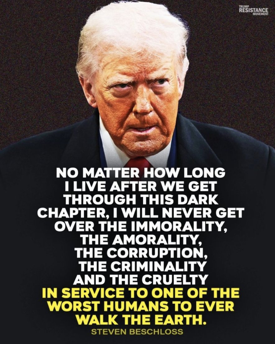 As former GOP Congresswoman Liz Cheney famously said: "To my Republican colleagues who are defending the indefensible: There will come a time when Donald Trump is gone. But your dishonor will remain.” 

#ResistTrump