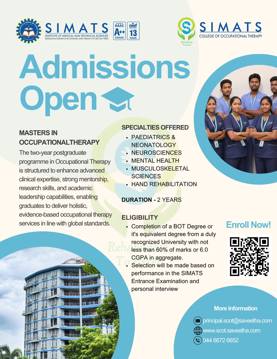 Saveetha College Of Occupational Therapy tweet media