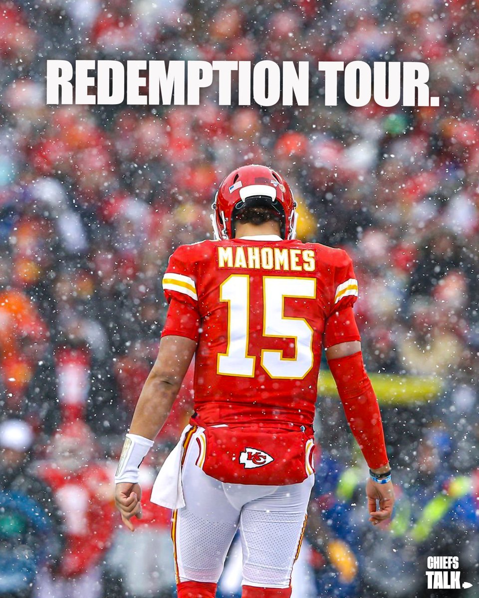 The redemption tour for the Chiefs starts now. 

Buckle up.