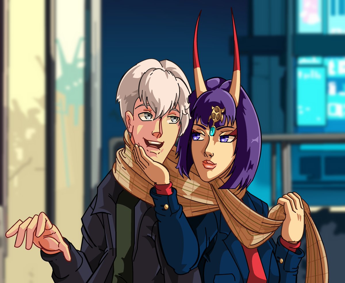 new shuten doji piece with my oc. yeah, i know she's supposed to be dark but i like the cute version. #shutendoji #FGO