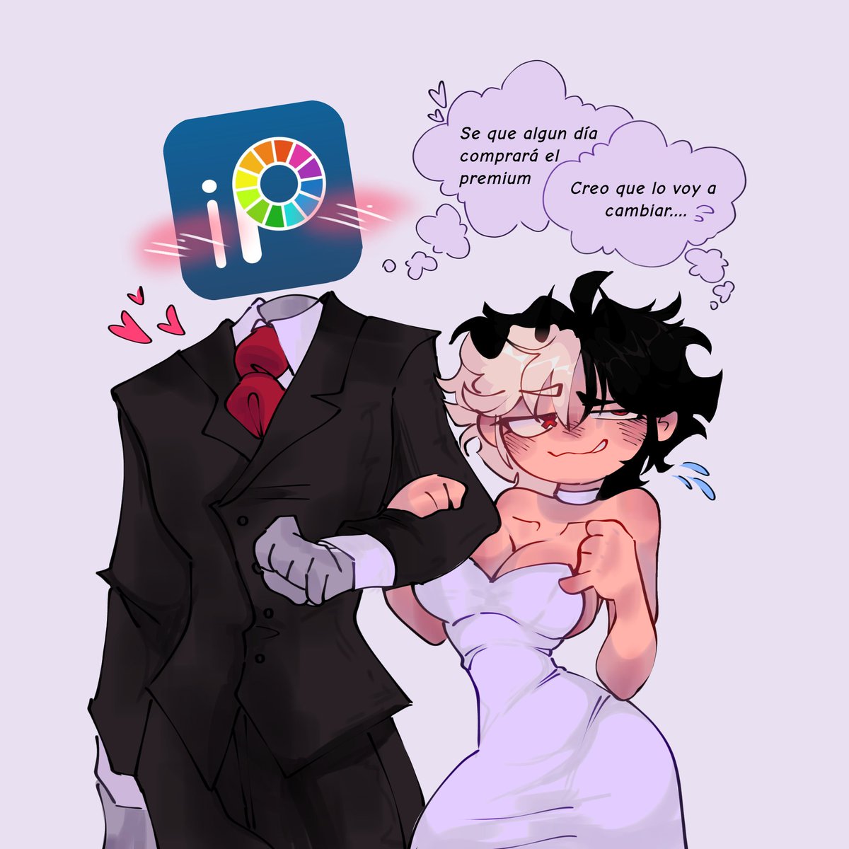 Psss como que la relación está a medio -v-"