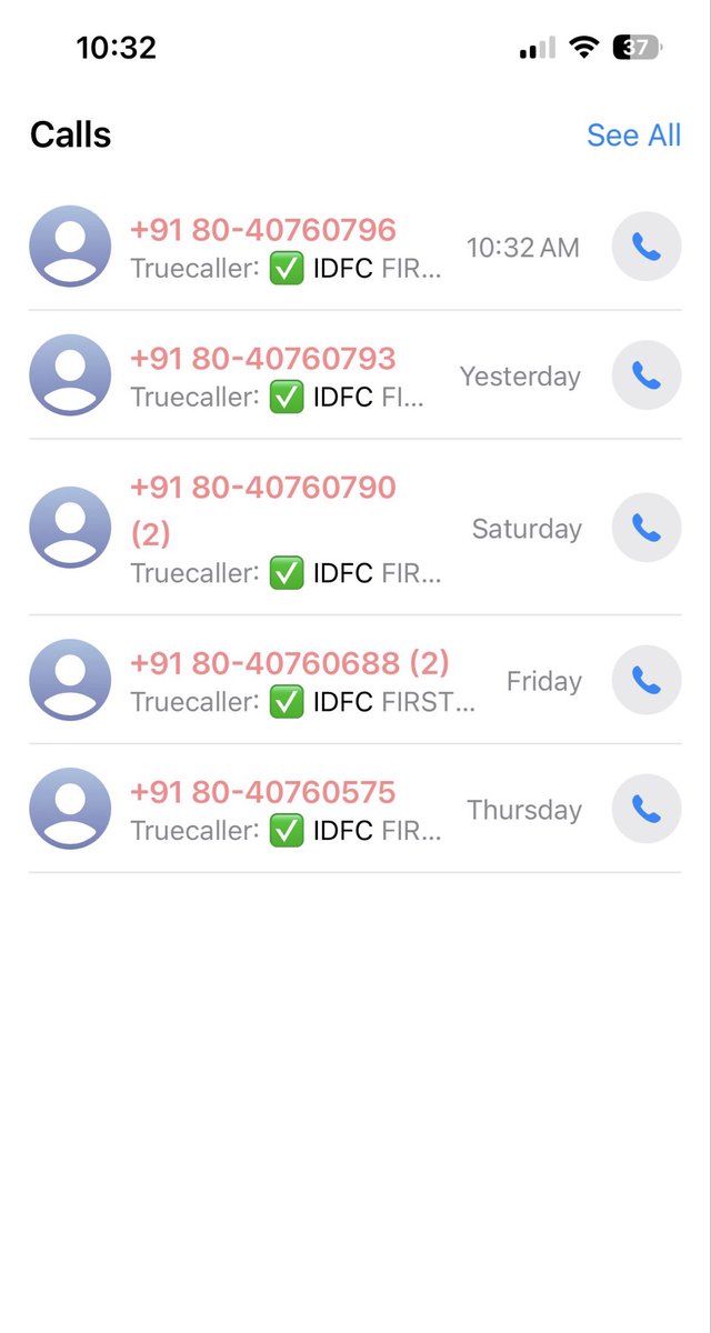 onlytushar4u's tweet photo. @IDFCFIRSTBank again I am getting calls. What is the problem with you guys? I am not even a customer of yours why so many calls. @TRAI @Cyberdost https://t.co/1dnrsq4wbI