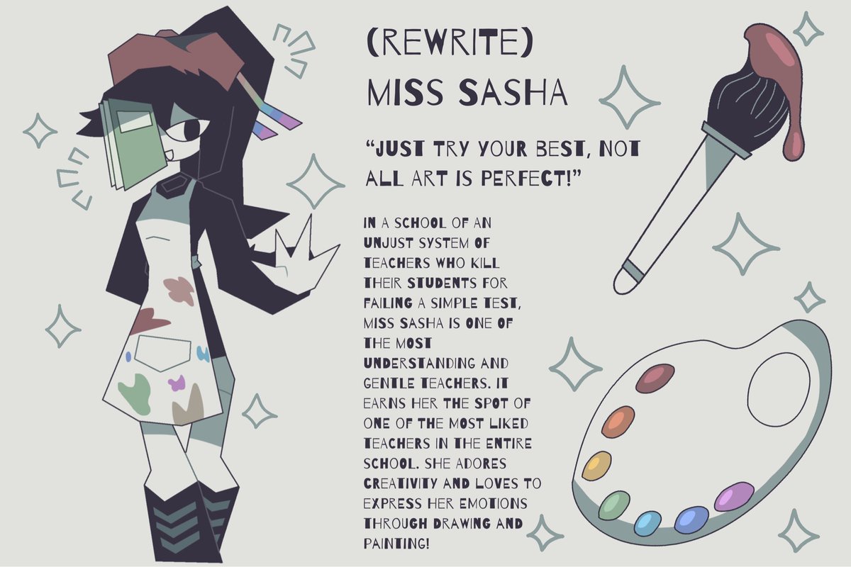 Miss Sasha FPE Rewrite AU
#fpe #fundamentalpapereducation #art