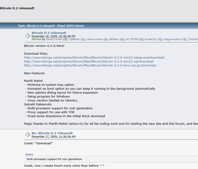 soodo0's tweet photo. Satoshi himself on Bitcointalk posted the Second version of Bitcoin? Yes he did! You can call it satoshi himself vamped His Bitcoin!

It was called bit0.2 I found it in the Original posts of bitcointalk!

This coin was made after 10days of Bitcoin launch SO its The Original Bitcoin Alt!

Bitcoin version 0.2 is here!

https://t.co/kvwQBA2GoN
