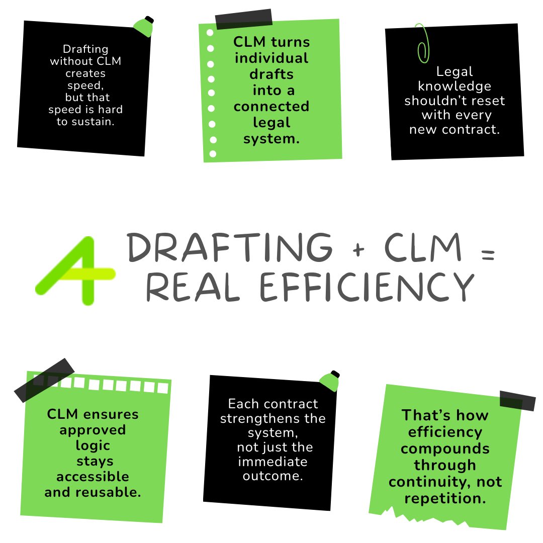auctapace's tweet photo. Drafting gives speed. CLM gives continuity.
That’s where real efficiency compounds.

#CLM #LegalTech #LegalOps https://t.co/AUYPHpsdhN