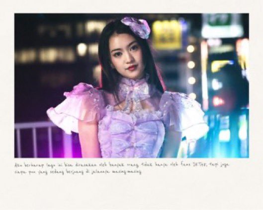 I’m so proud of you, more than words can say. No matter what happens, your effort and courage mean everything to me, and I’ll always be by your side. <a href="/Greesel_JKT48/">Greesella Adhalia</a> 
 #AndaiKuBukanIdolaJKT48