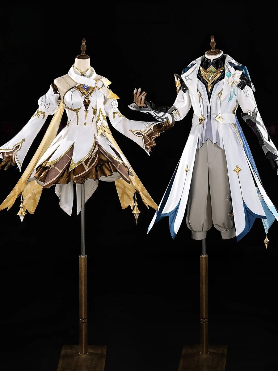 ✨【完成！】＃Monenjoy ＃原神 空・蛍 　新コスチューム「＃新たなる天地」サンプル衣装✨

「Luna Ⅳ」Ver.後、魔神任務「真実の月」クリアで解放される旅人の新衣装！
星々を渡る双子の気高き姿を、細部まで忠実に再現📸

✨ フォロー＆RTで最新情報をお届けします！ 💫

#原神