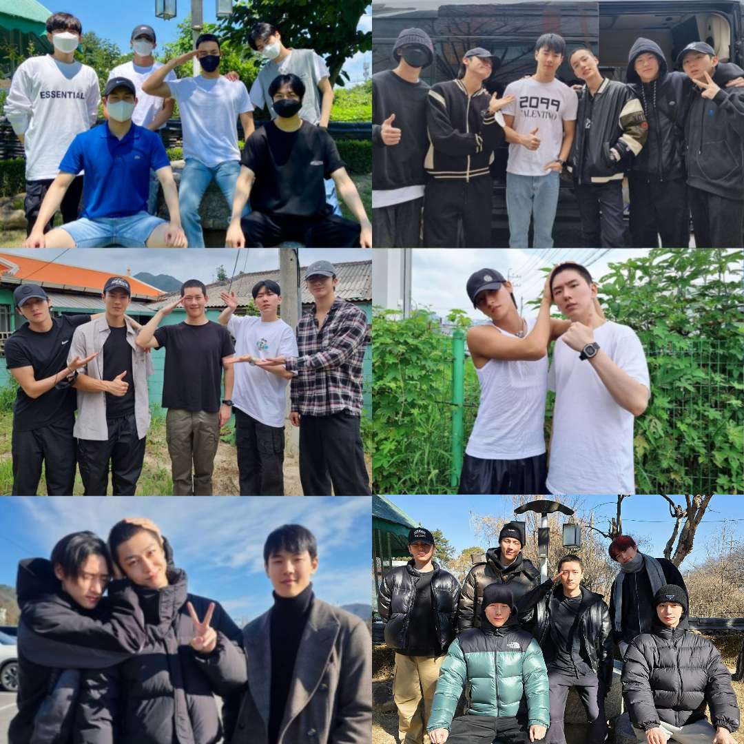 오늘은 그동안 형들 군대 배웅 개근했던 창균이가
형들 전원에게 배웅 받고 입대했대요 . . . 아 울컥

이게 team몬스타엑스야