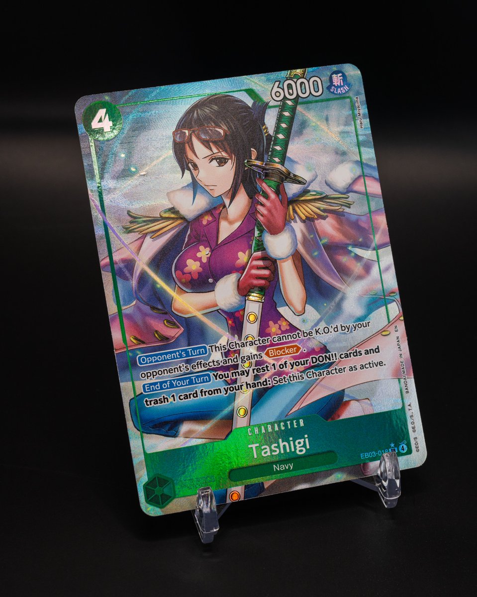 OPCG EXTRA BOOSTER -ONE PIECE HEROINES EDITION- [EB-03] CARD REVEALS: Hey One  Piece Pirates! Here's the EB03018 Tashigi and its alt-art version to boost  the power and looks of your Green deck!