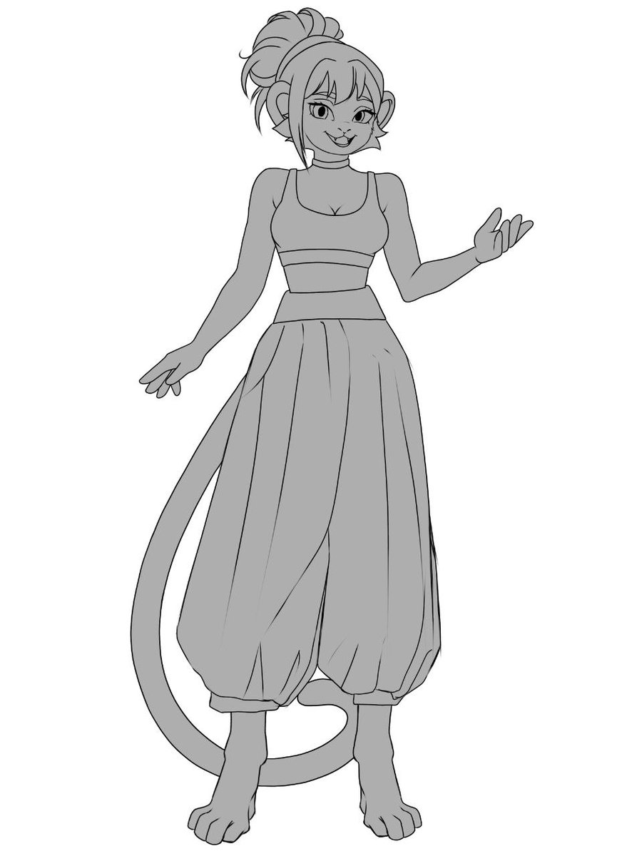 Getting a new adopt🐒
What name would you give her?

#smallartist #artmoots #artistsontwitter #adoptable #furry