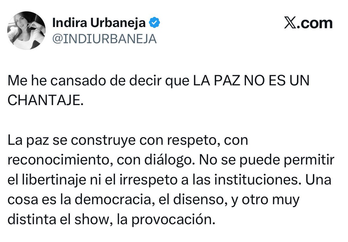 Request <a href="/elonmusk/">Elon Musk</a> @x please ban this terrorist from X: <a href="/INDIURBANEJA/">Indira Urbaneja</a> 

She’s a member of the criminal regime 🇻🇪