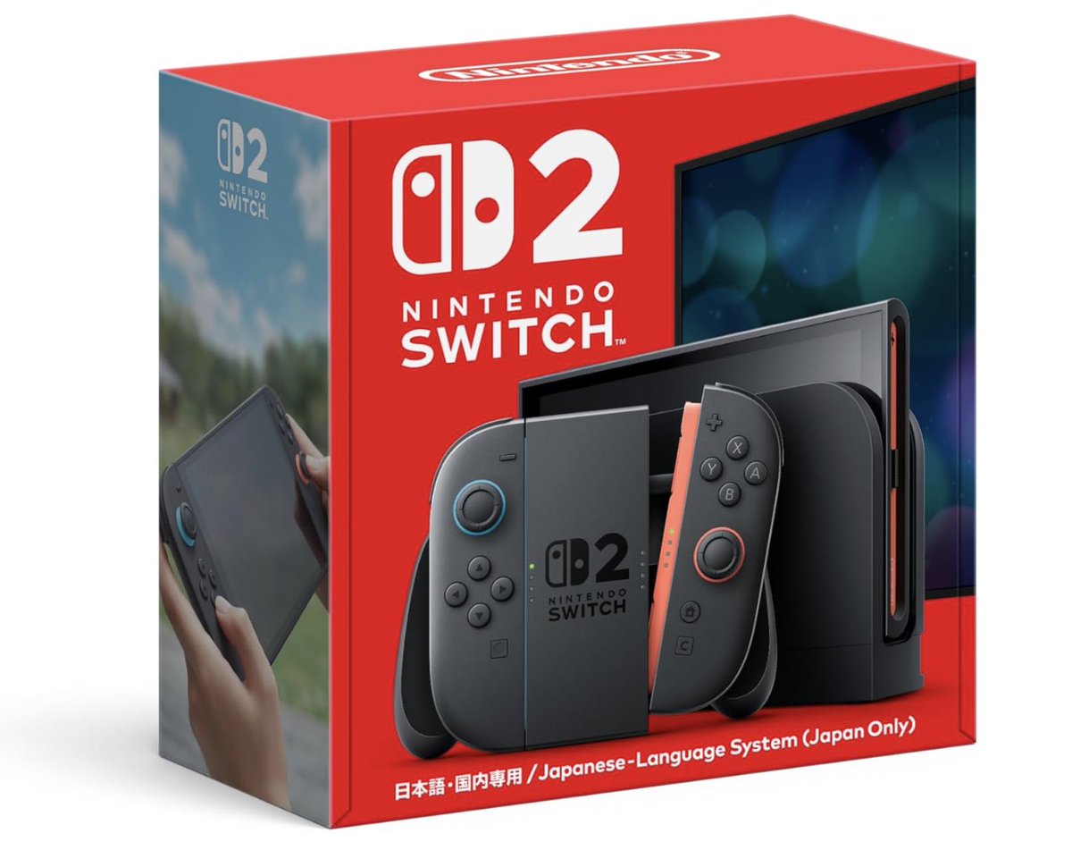 Switch2本体】Amazonで「Nintendo Switch2」が先着販売となりました