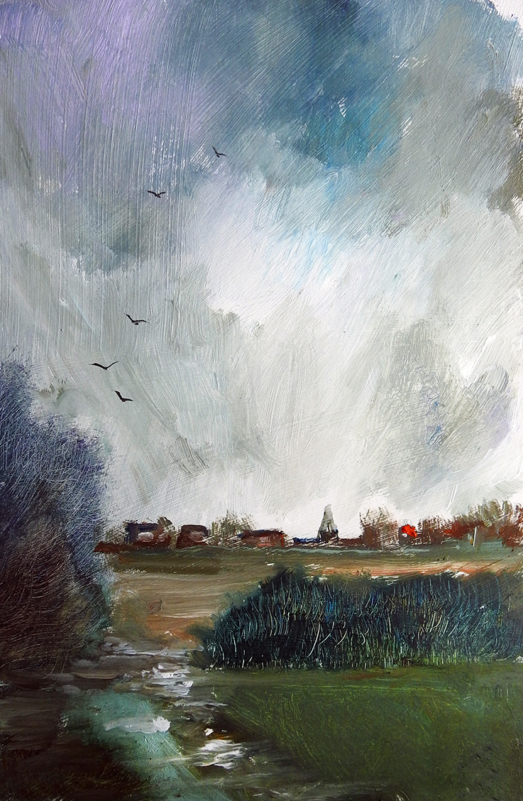 ChrisBilton3's tweet photo. #sunrise #muddypath #buildings #paintingtheweather #acrylicpainting #pleinairpainting #artinsouthyorkshire #paintingoutside #directobservation #landscapepainting #southyorkshire #biltonart #opencountry #trees #clouds #allaprima #clarifiedimpressionism #expressiverealism https://t.co/jCbA3B7Fsh